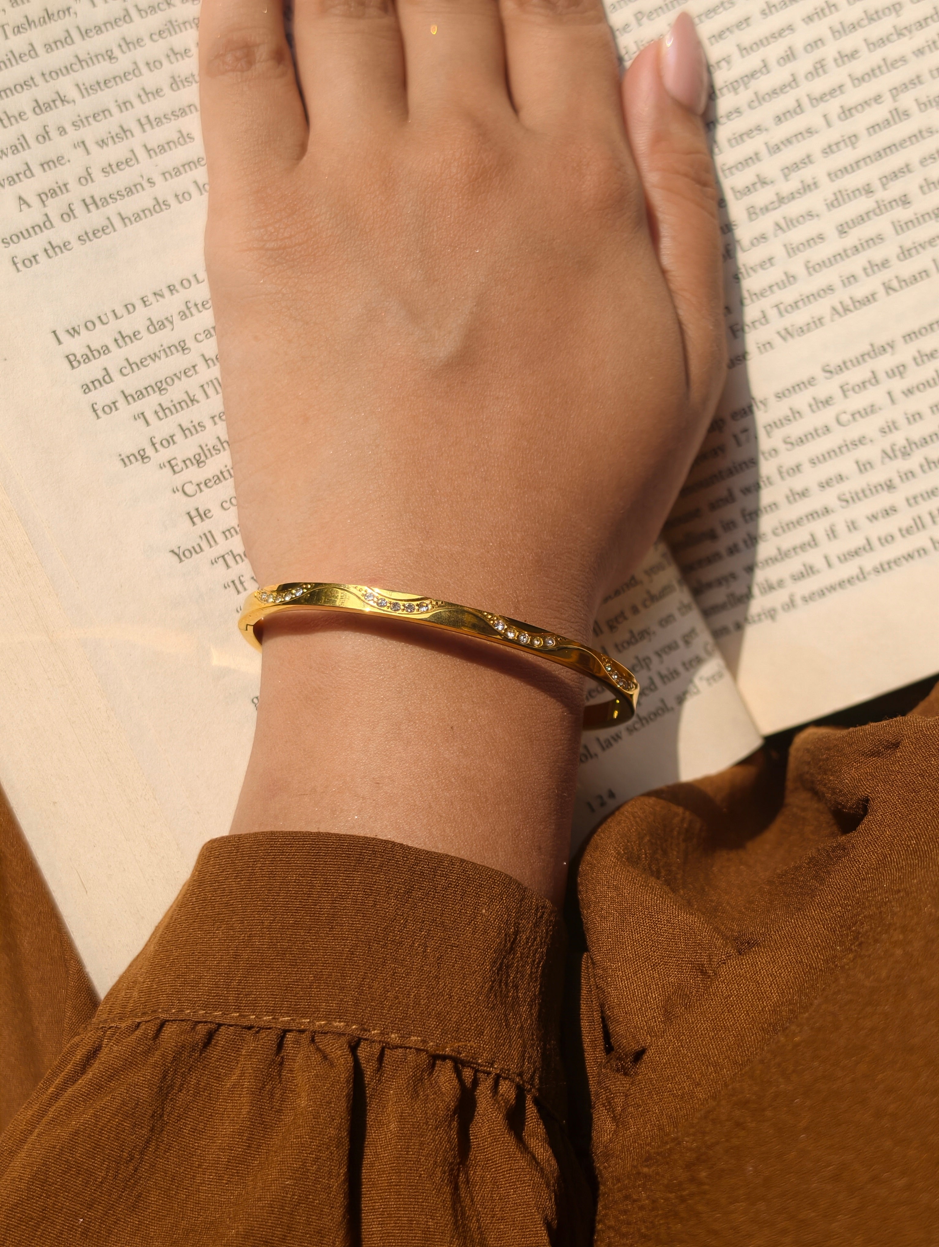 Golden Whisper Bangle