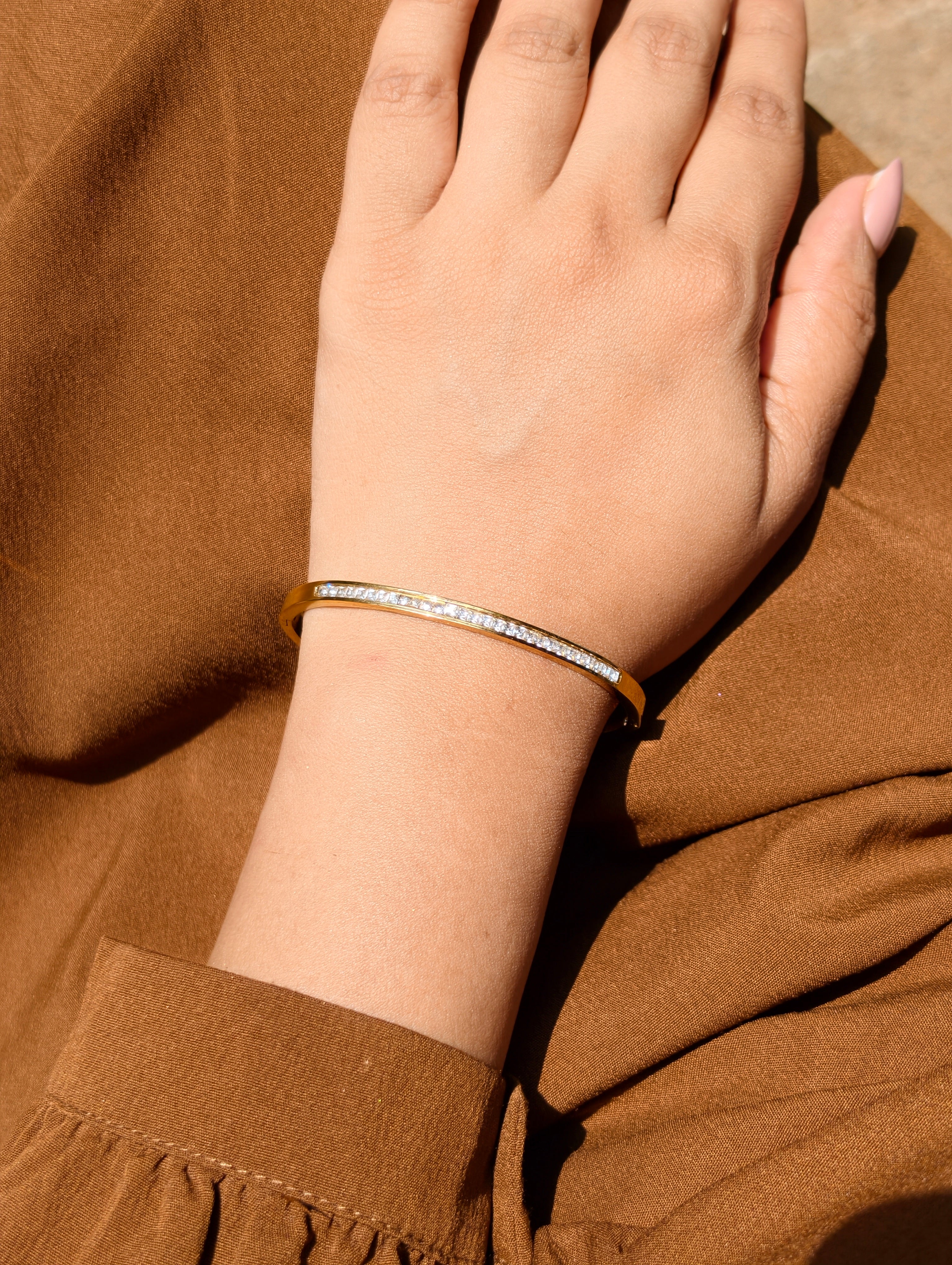 Crystal Edge Bangle
