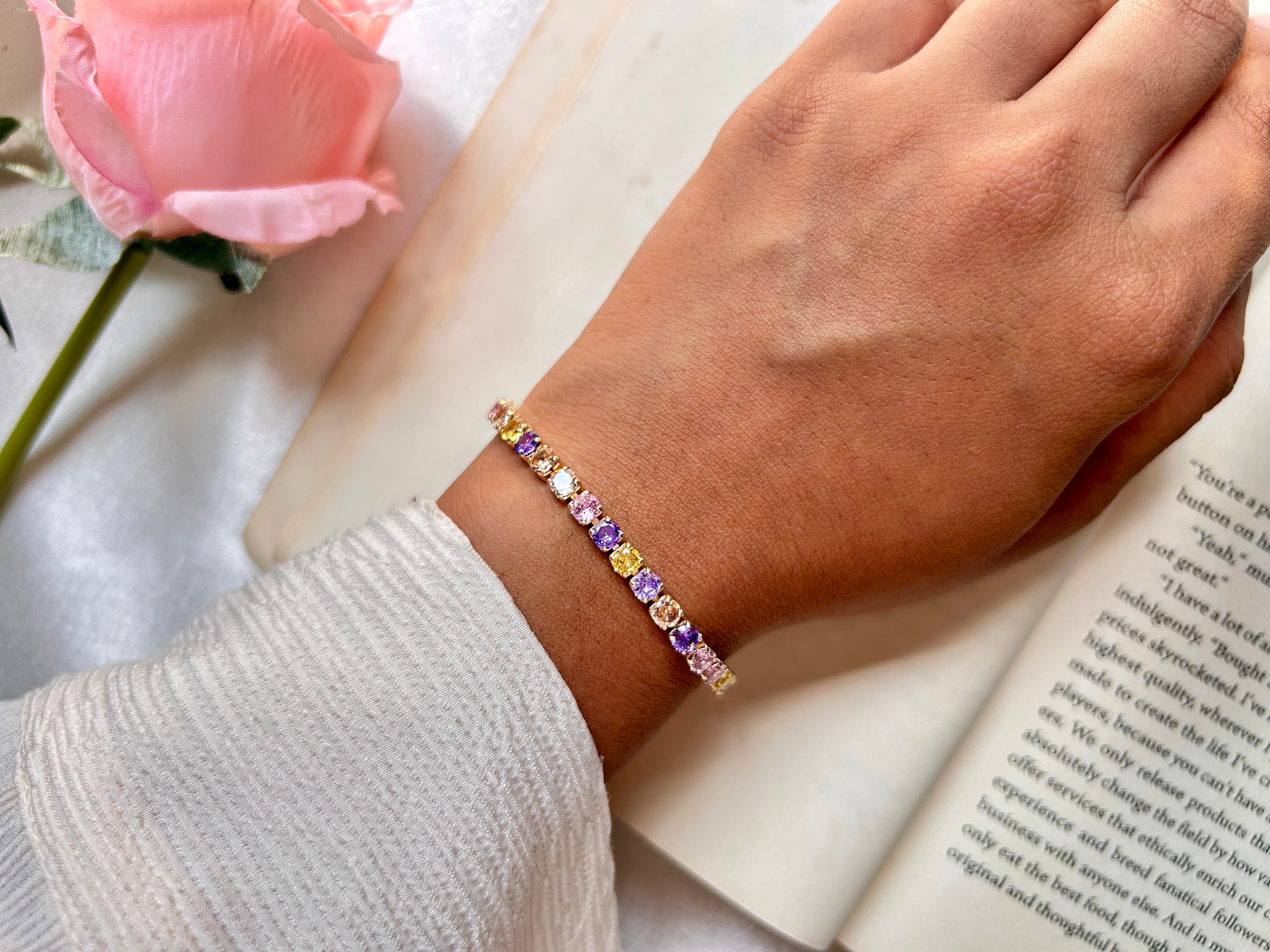 Multicolor Tennis Bracelet