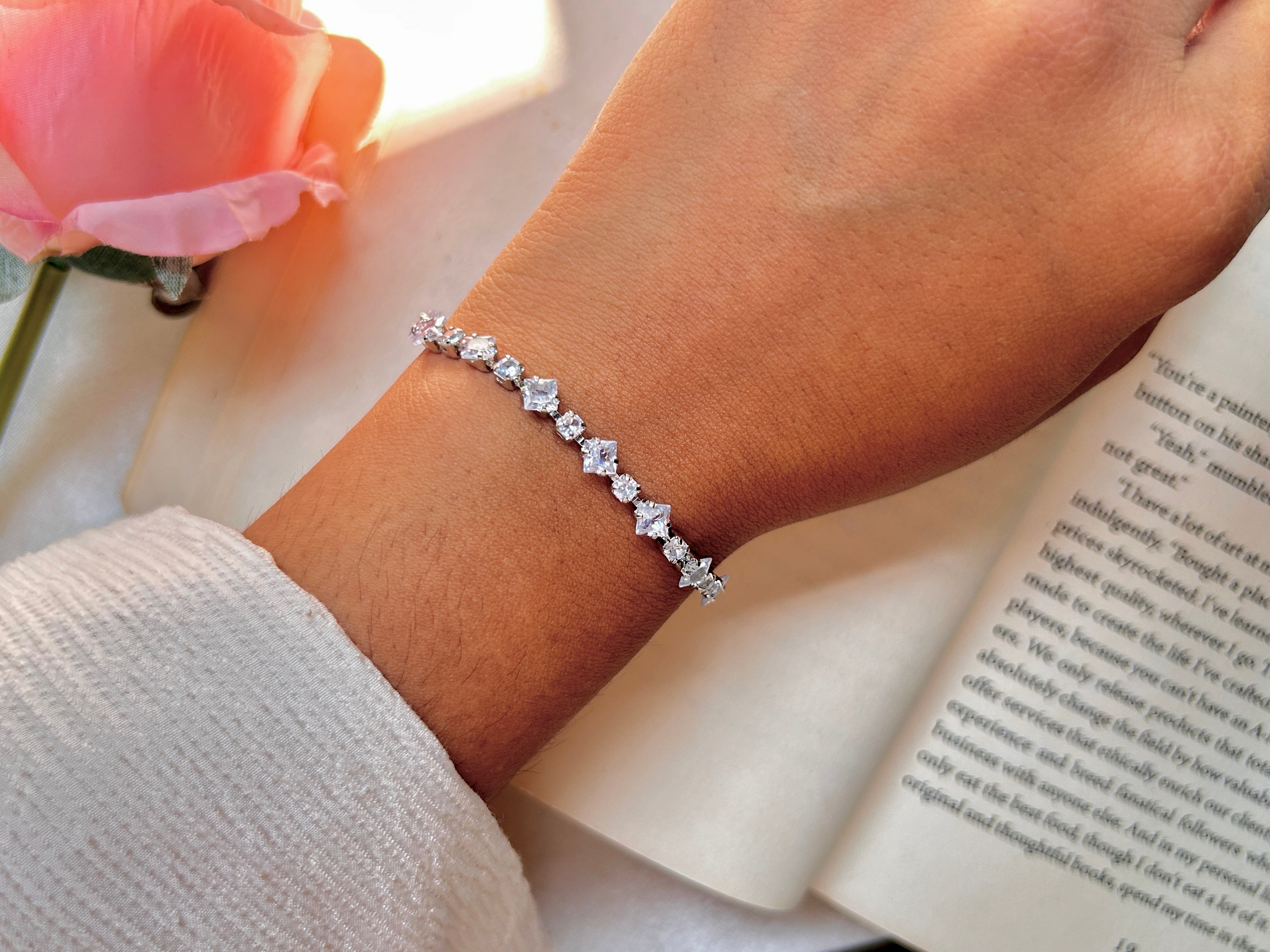 Classic Diamond-Style Tennis Bracelet