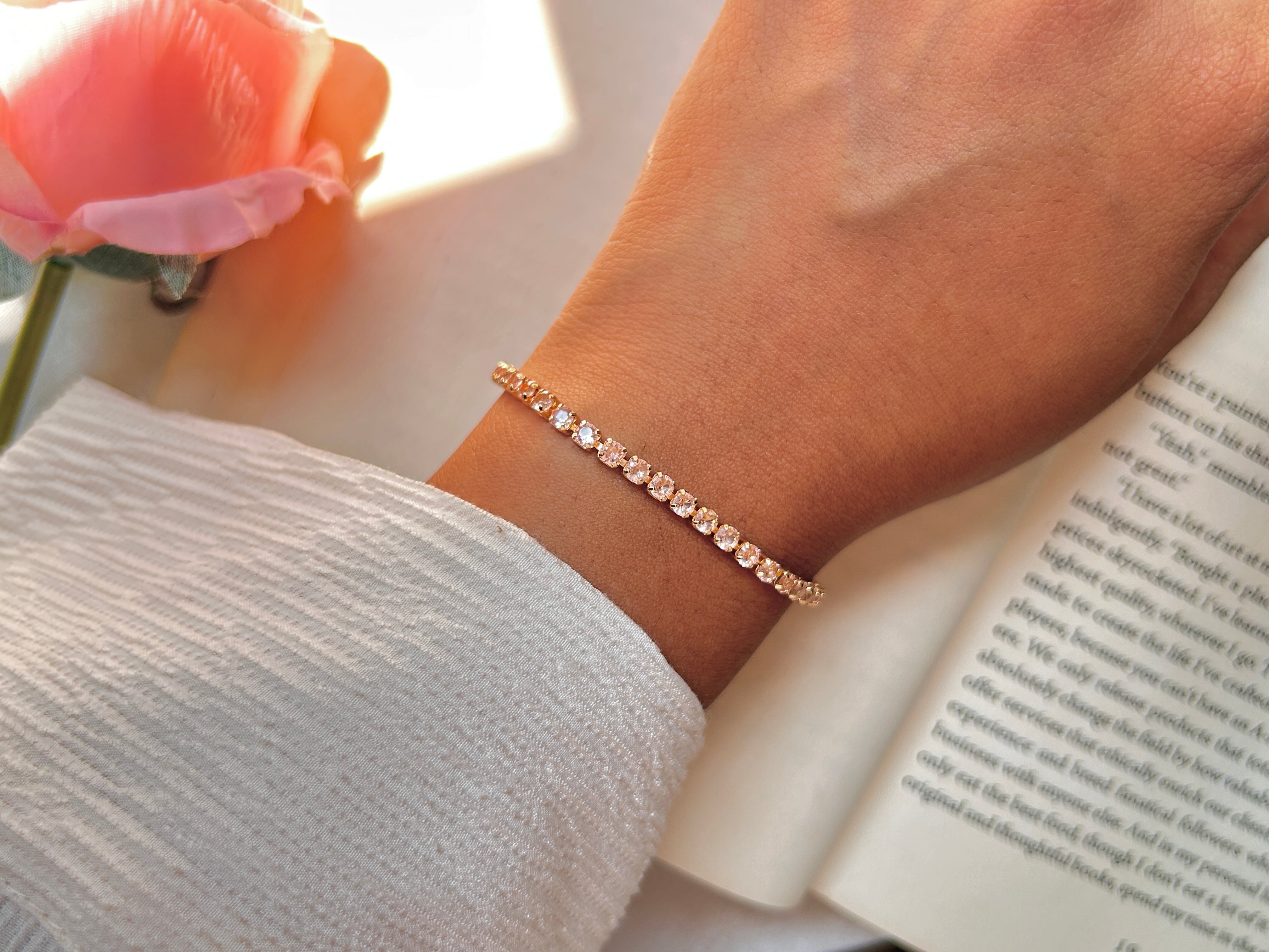 Slim Tennis Bracelet
