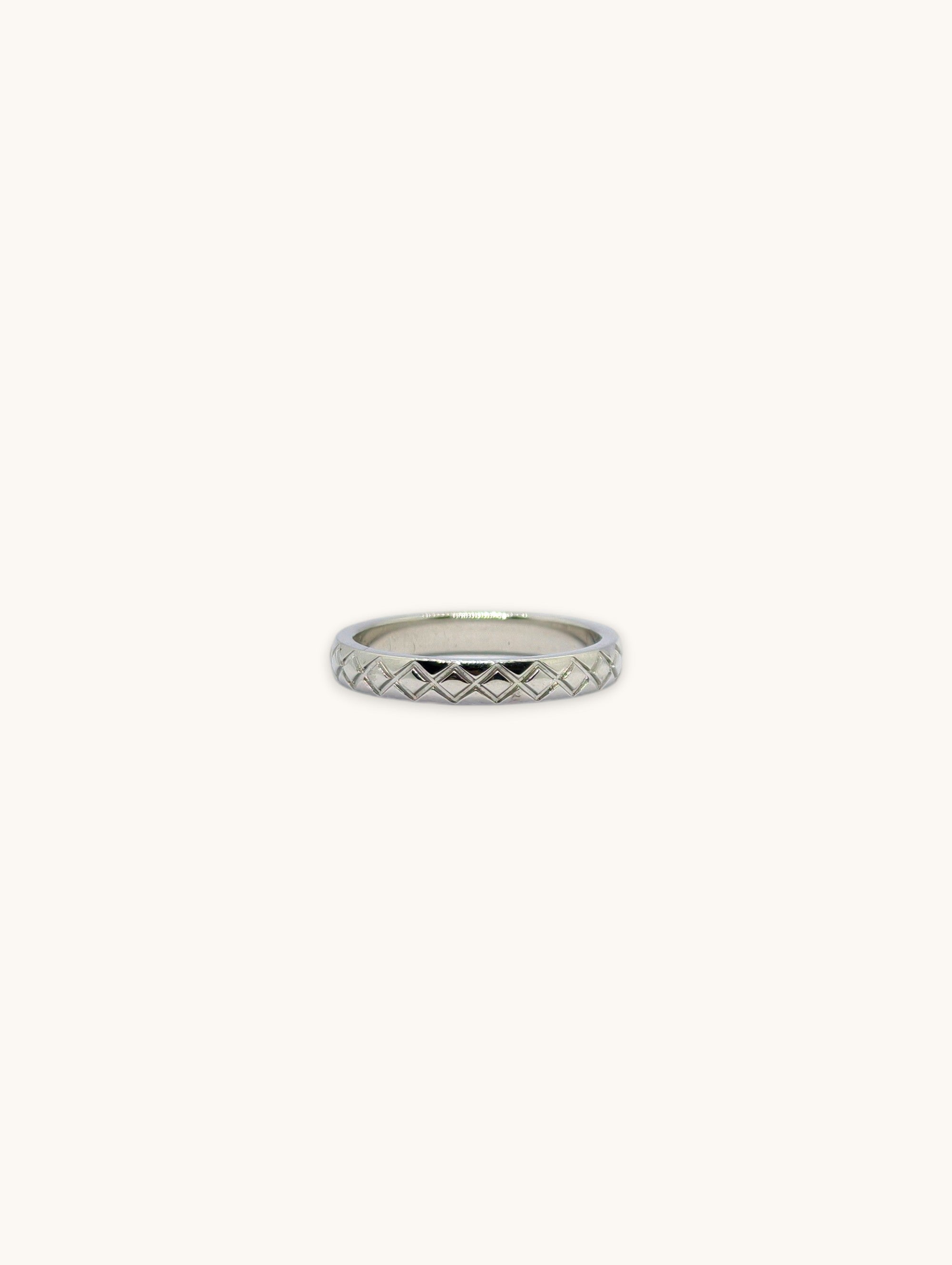 Aurora Lattice Ring Silver