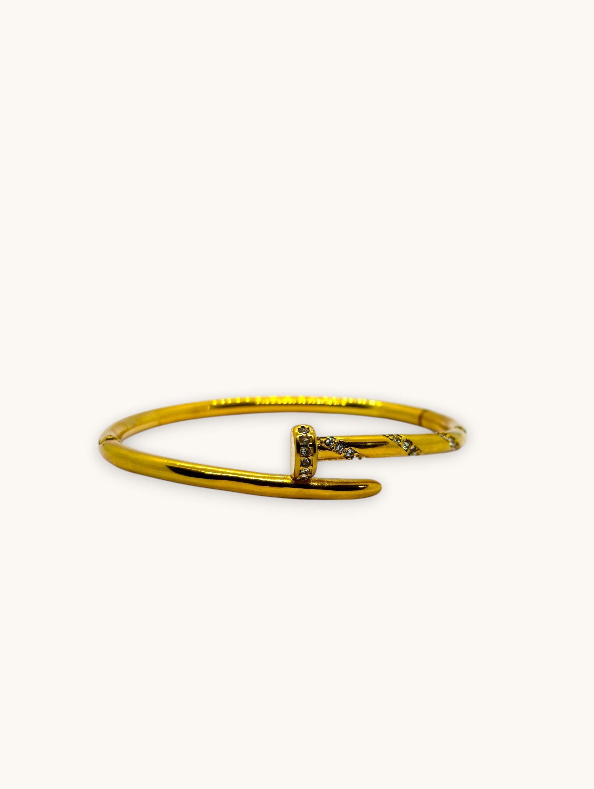 Golden Twist Nail Bangle