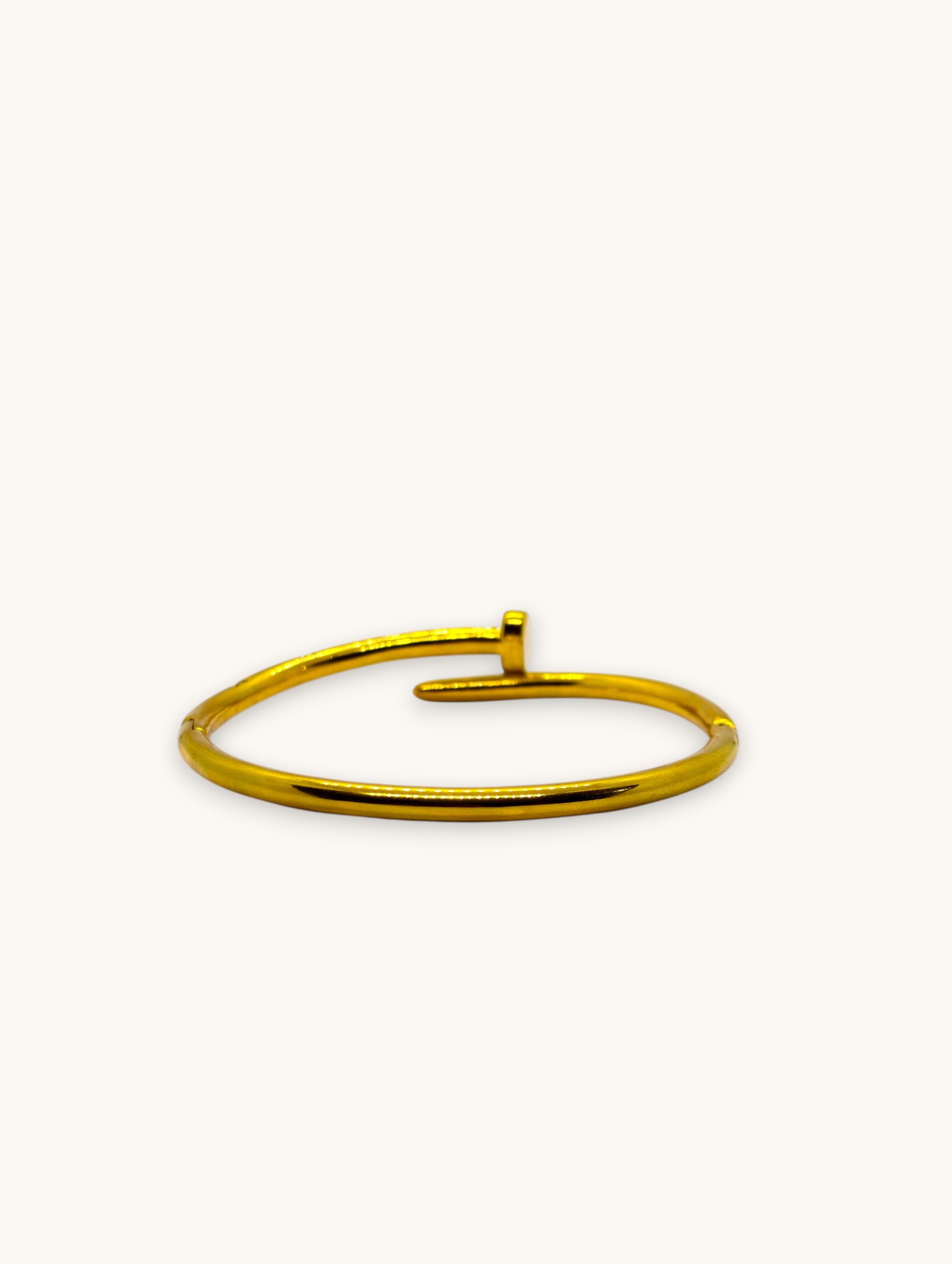 Golden Twist Nail Bangle