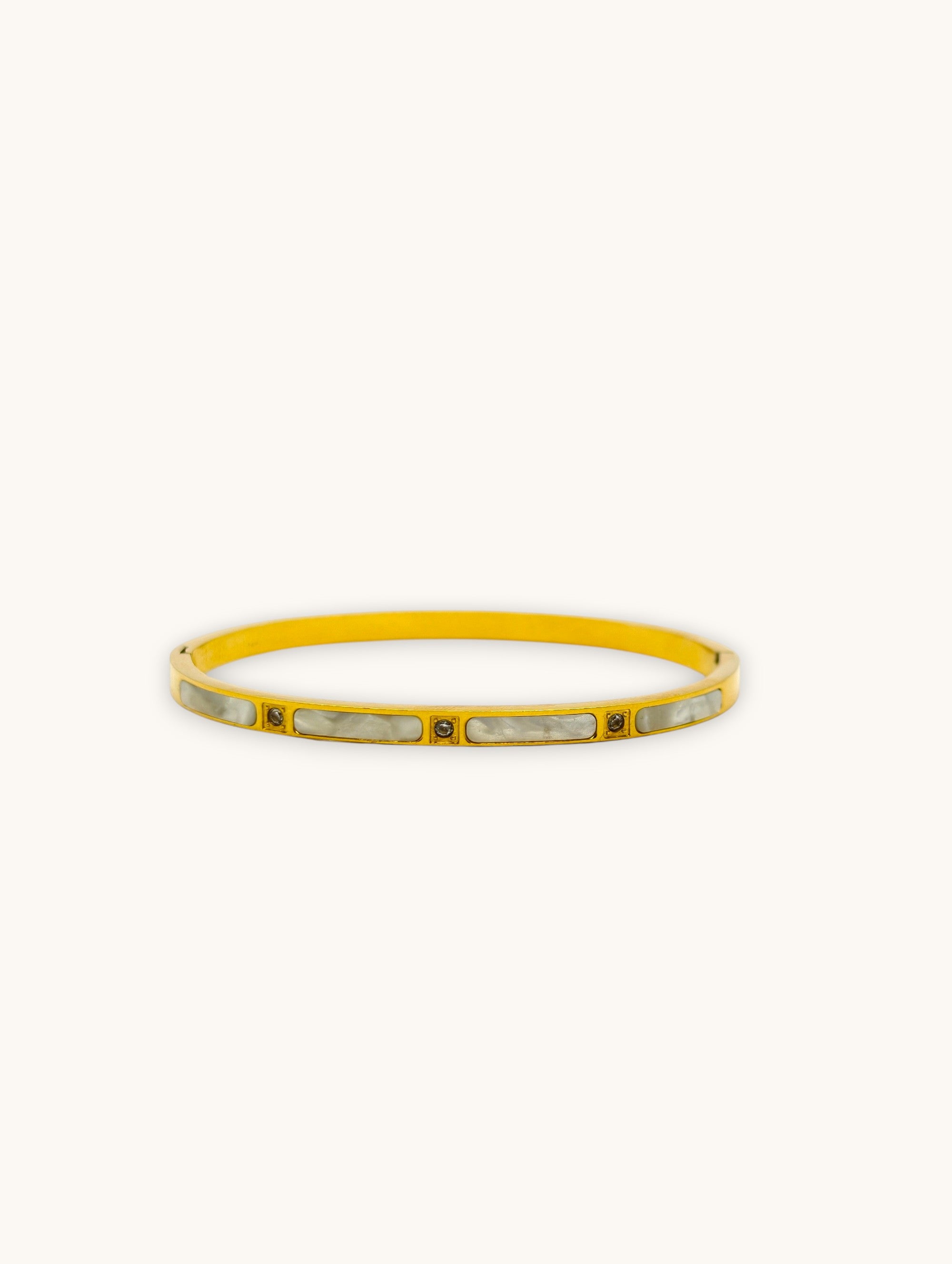 Ivory Gleam Bangle