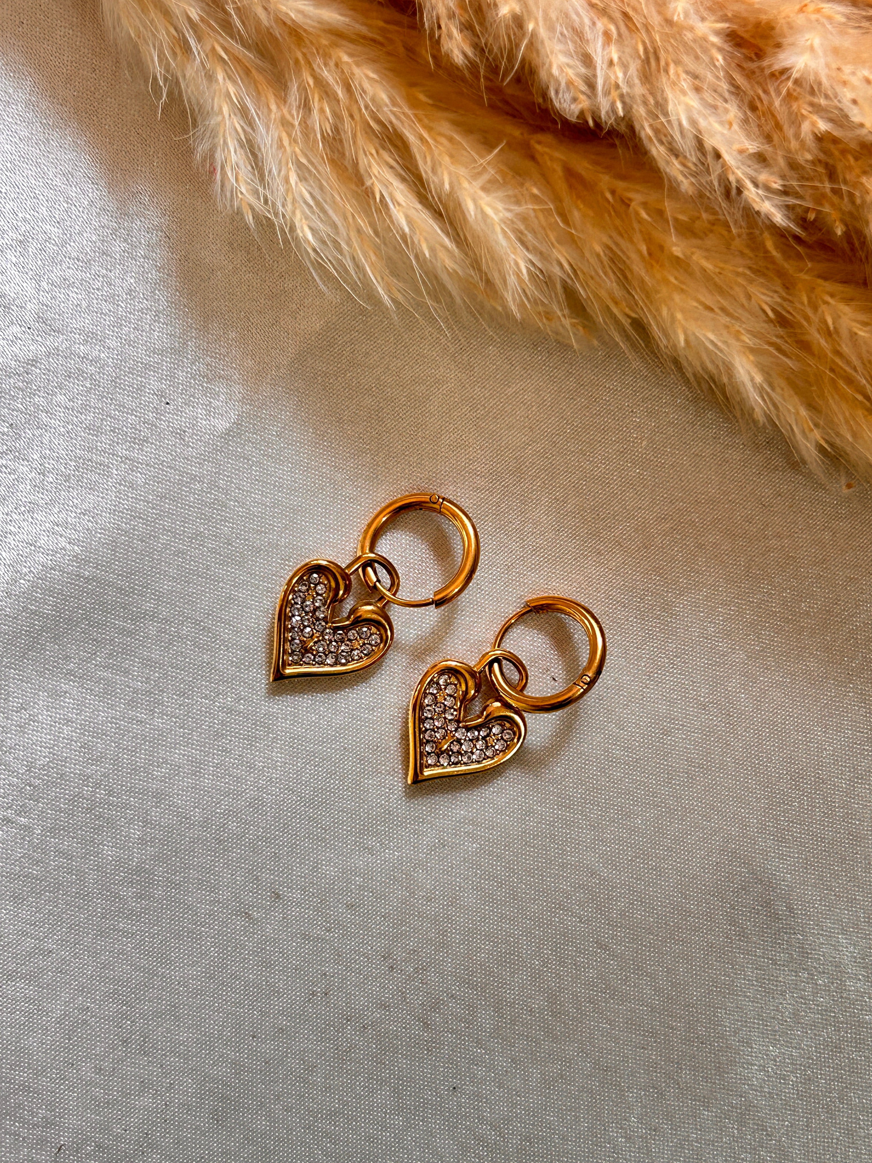 Heart drop Earrings