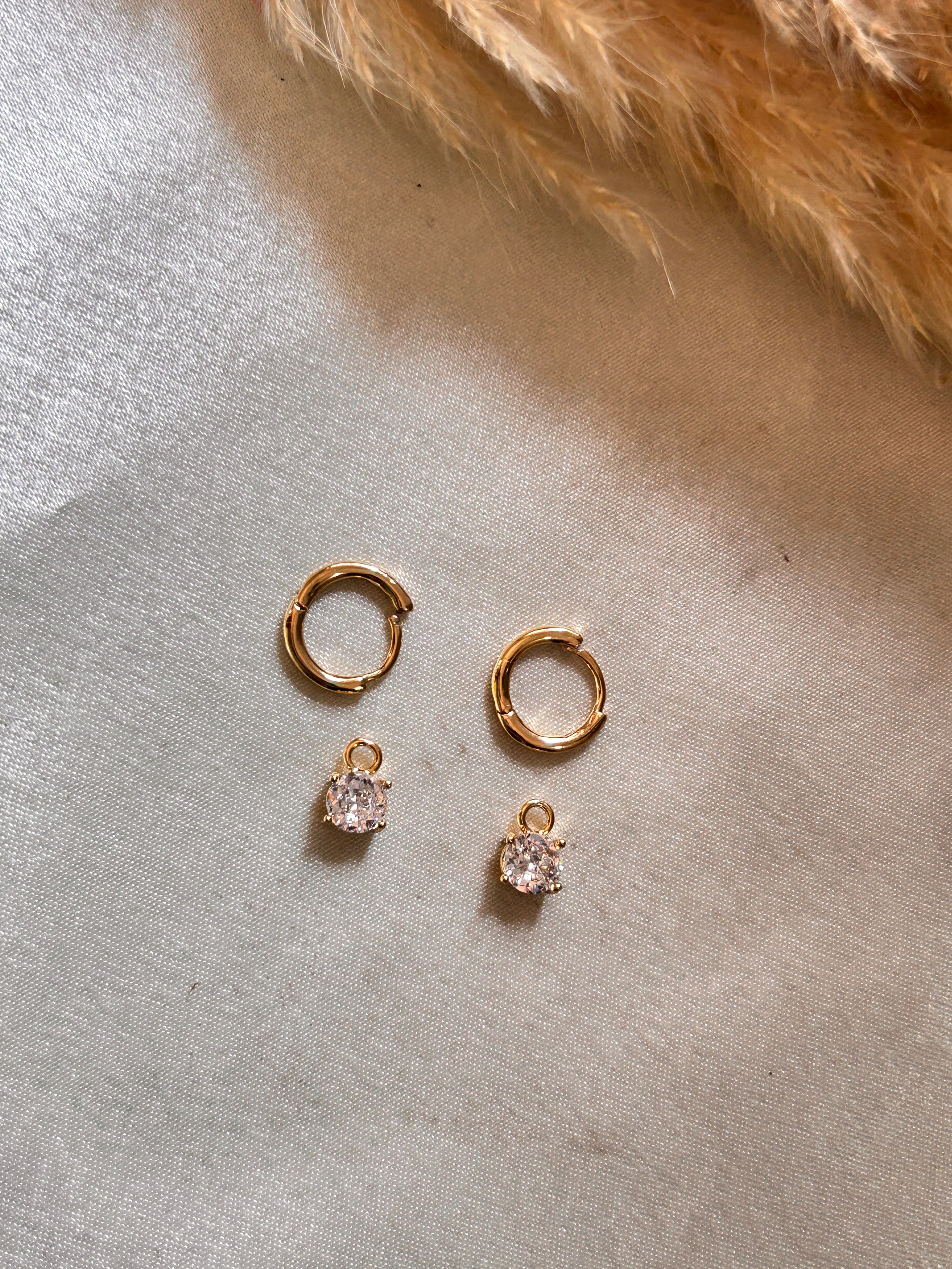 Shine drop earrings