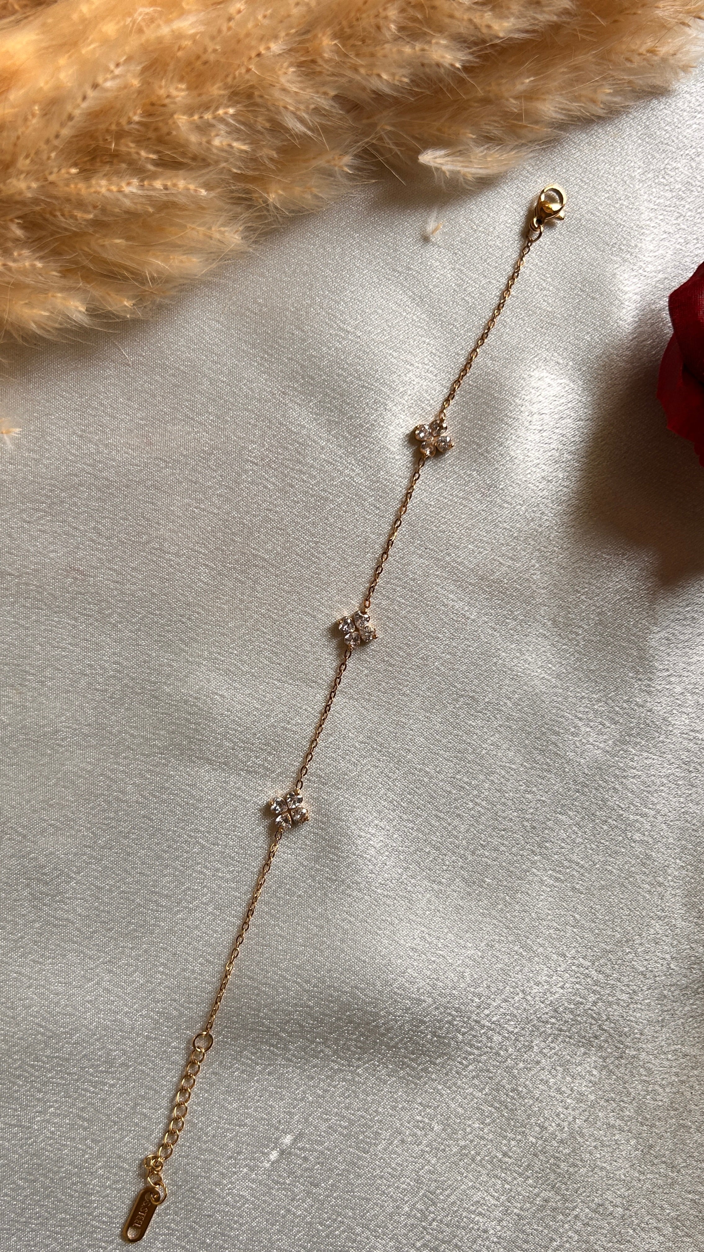 Flower Charm Bracelet