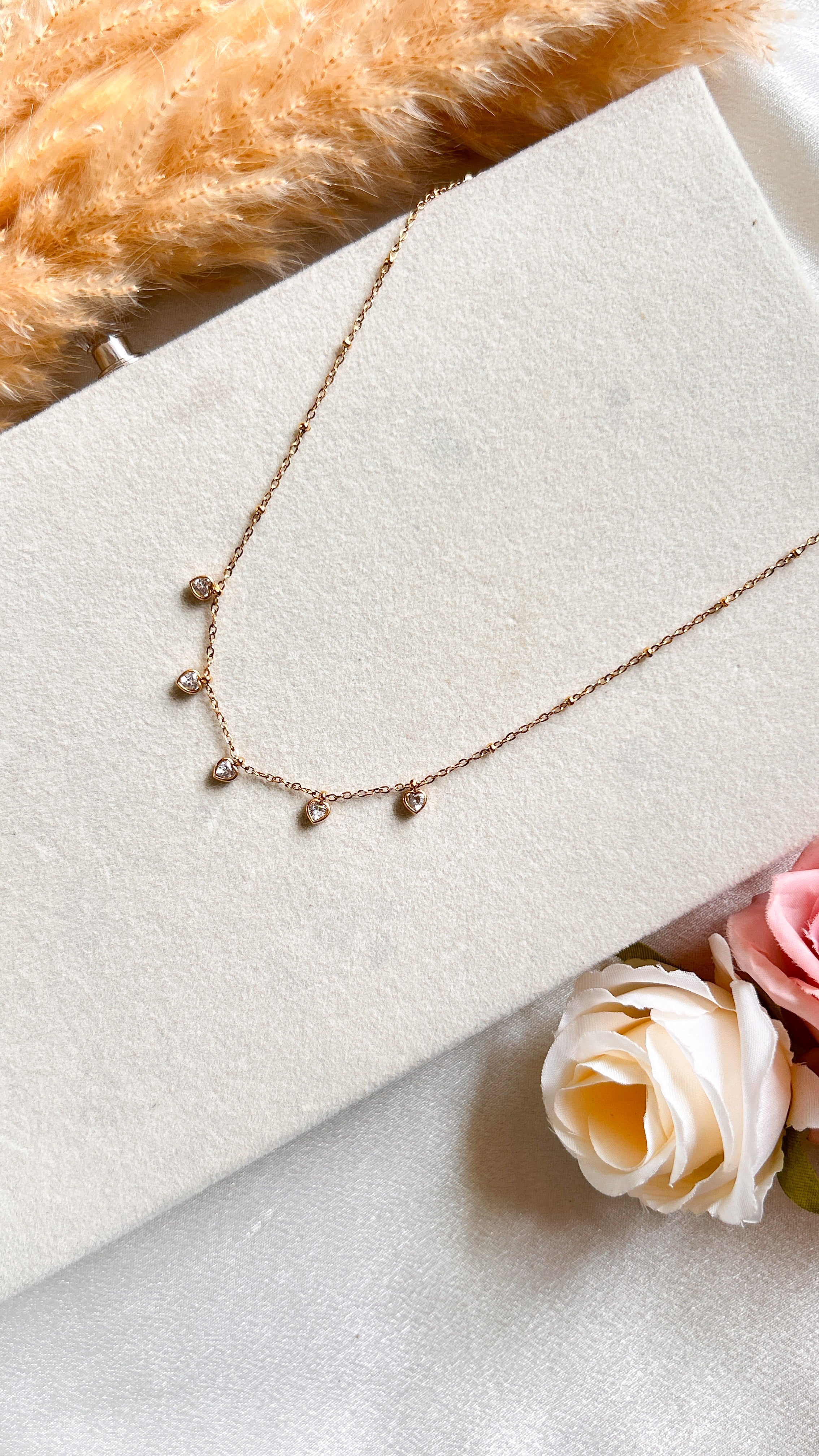 Delicate Heart Charm Necklace