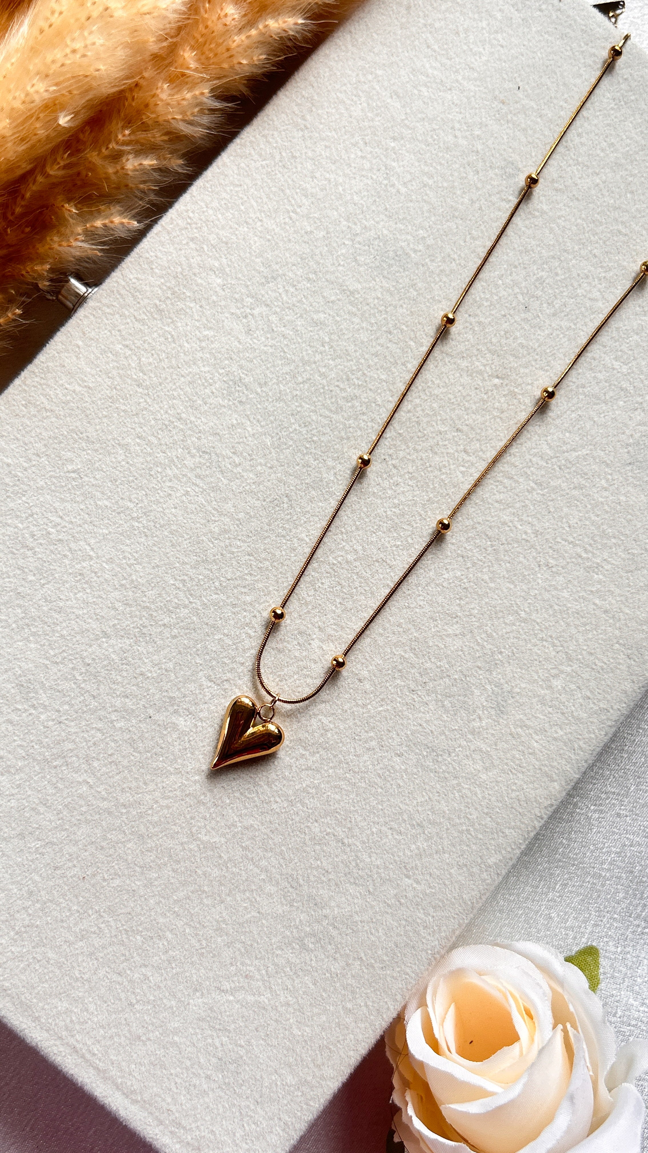 Beaded Heart Necklace