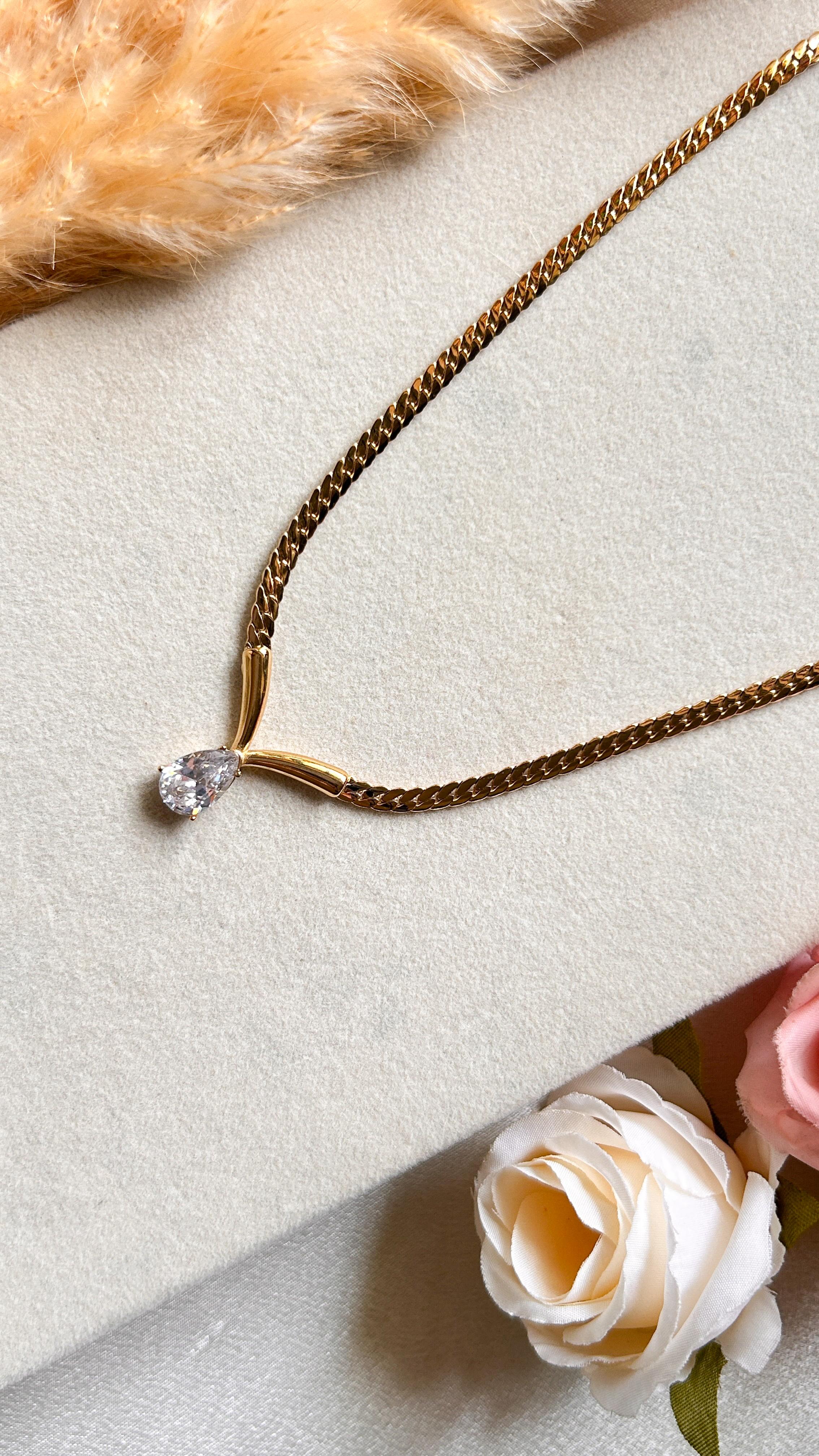 Radiant Teardrop Necklace